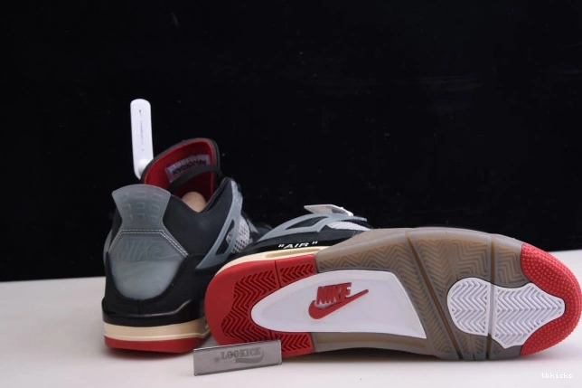 Rep TBK Off Retro 4 CV9388-001 Air Bred White Jordan x 0711